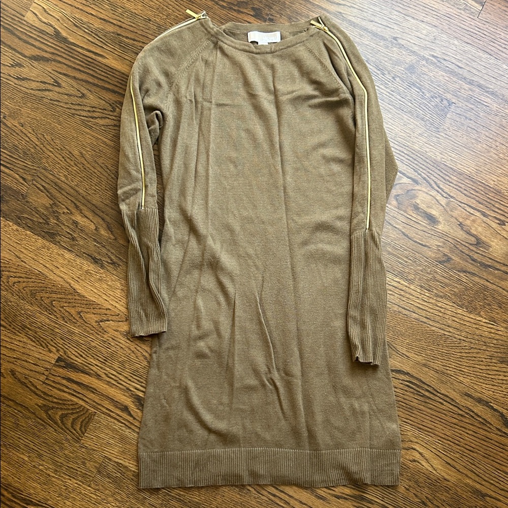 Women's olive green  Sweater Dress